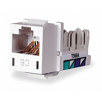 HUBBELL PREMISE WIRING HXJ6W Jack White Cat6 Rj45