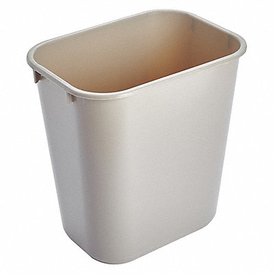 RUBBERMAID COMMERCIAL PRODUCTS FG295500BEIG F9114 Wastebasket Rectangular 3-1/4 gal Beige