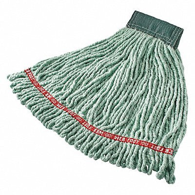 RUBBERMAID COMMERCIAL PRODUCTS FGA25206GR00 Wet Mop Green Cotton/Synthetic