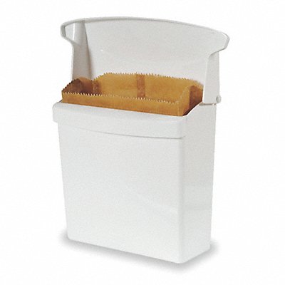 RUBBERMAID COMMERCIAL PRODUCTS FG614000WHT Sanitry Napkn Rcptcl 12-1/2In.x10-3/4In.