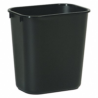 RUBBERMAID COMMERCIAL PRODUCTS FG295500BLA F9114 Wastebasket Rectangular 3-1/4 gal Black