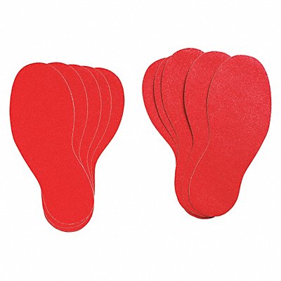 BRADY 31553 Floor Tape Red 3.75inx11 7/8in Foot PK10