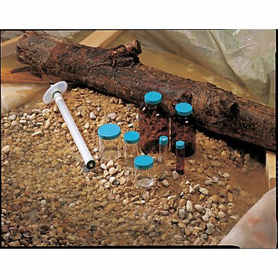 GRAINGER 3UDC9 Bottle 158 mm H Clear 81.28 mm Dia PK12