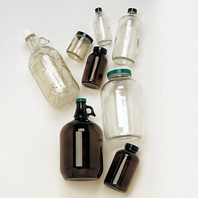 QORPAK GLA00902 Bottle 210 mm H Amber 94 mm Dia PK12