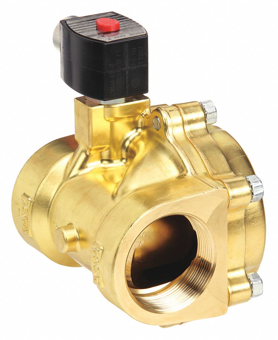 REDHAT EF8210G100 Solenoid Valve Brass NC Air Inert Gas