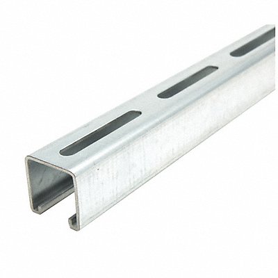 GRAINGER FS200SLPG12000 Strut Channel Steel Overall L 10ft