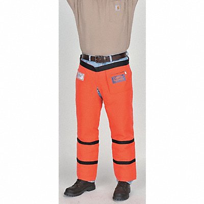 ELVEX WELJE91233 E6869 Chain Saw Chaps Orange 33 in L