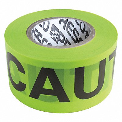 GRAINGER B3530LG16200 Barricade Tape  Green 500 ft L 3 in