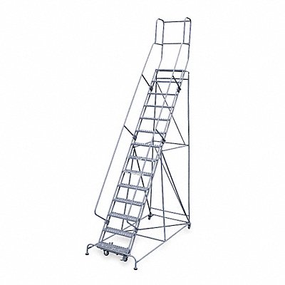 COTTERMAN 1514R2642A6E10B4W4C1P3 Rollng Ladder Unassembled Handrail Platform 140 In H