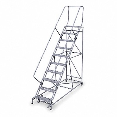COTTERMAN 2610R2632A1E12B4W5C1P6 Rollng Ladder Unassembled Handrail Platform 100 In H