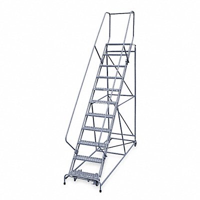 COTTERMAN 2611R2632A6E12B4W5C1P6 Rollng Ladder Unassembled Handrail Platform 110 In H