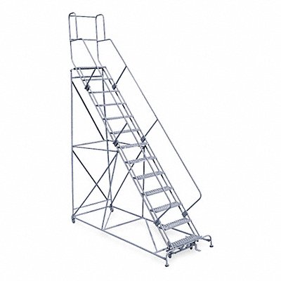 COTTERMAN 2613R2642A6E12B4W5C1P3 Rollng Ladder Unassembled Handrail Platform 130 In H