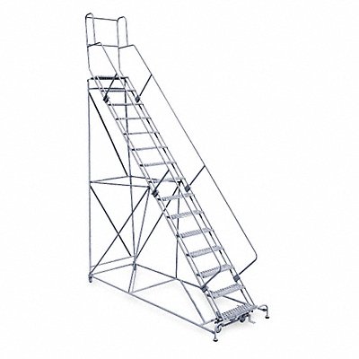 COTTERMAN 2615R2632A6E12B4W5C1P3 Rollng Ladder Unassembled Handrail Platform 150 In H
