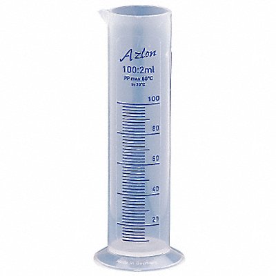 DYNALON 5378350100 Graduated Cylinder 100 mL 39 mm Dia PK5
