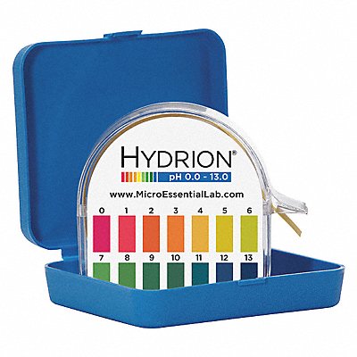 HYDRION HJ613013 pH Paper 50 ft L 0 to 13 pH