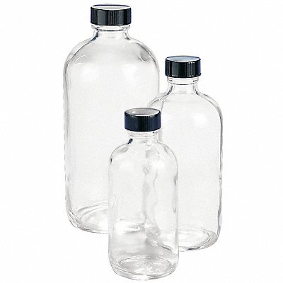 KIMBLE 5113233B Bottle 206 mm H Clear 94 mm Dia PK12
