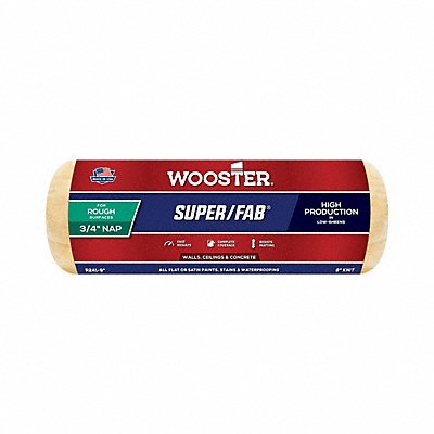 WOOSTER R2419 Paint Roller Cover 9 L 3/4 Nap Knit