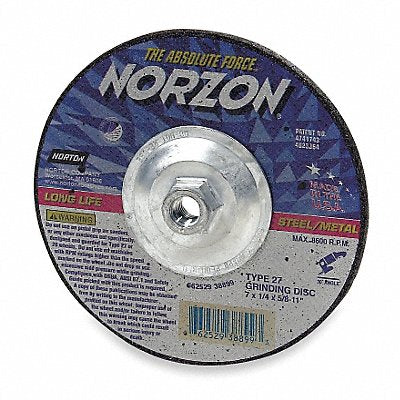 NORTON 66252843323 Cut Off Grinding Wheel 5/8 -11CN ThreadHle