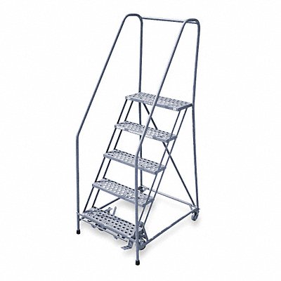 COTTERMAN 1005R2630A6E10B4C1P6 Rolling Ladder Welded Handrail Platform 50In H
