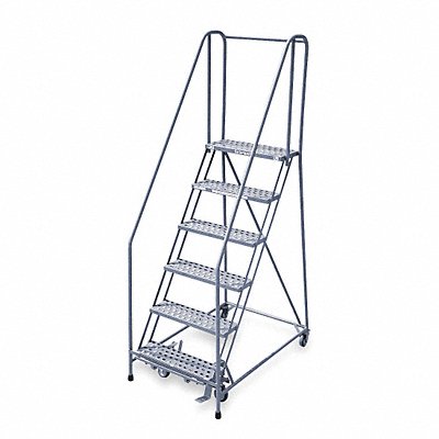 COTTERMAN 1006R2630A6E10B4C1P6 Rolling Ladder Welded Handrail Platform 60In H