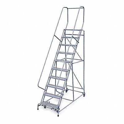 COTTERMAN 1010R2632A2E10B4C1P6 Rollng Ladder Assembled Handrail Platform 100 In H