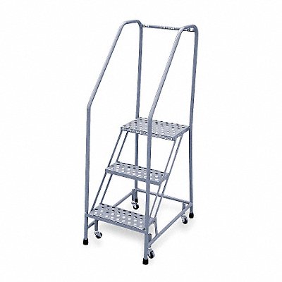 COTTERMAN 1203R1820A2E12B3C1P6 Rolling Ladder Welded Handrail Platform 30In H