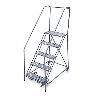 COTTERMAN 1205R2630A6E12B4C1P6 Rolling Ladder Welded Handrail Platform 50In H