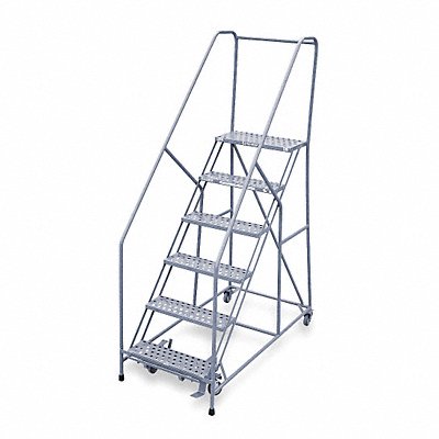 COTTERMAN 1206R2630A6E12B4C1P6 Rolling Ladder Welded Handrail Platform 60In H