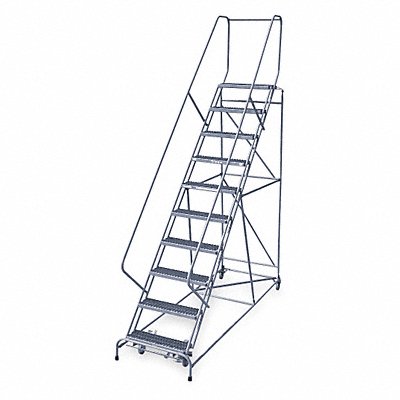 COTTERMAN 1210R2632A3E12B4C1P6 Rollng Ladder Assembled Handrail Platform 100 In H