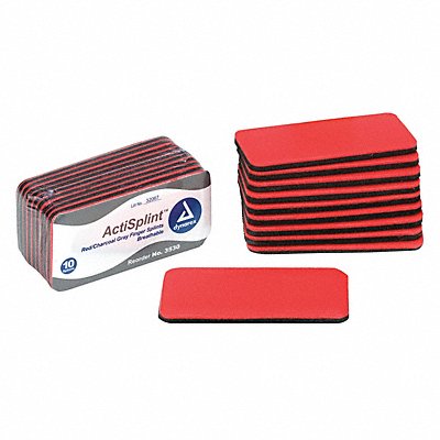 FIRST AID ONLY 3530 Splint Red/Charcoal/Grey Foam PK10
