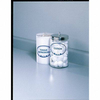 GRAINGER PUSJ034721 Unlabeled Sundry Jars Glass 4 PK6