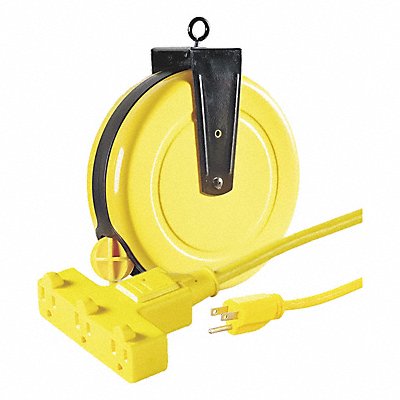 GRAINGER 4XP67 Cord Reel 30ft 14 AWG Connector 120VAC