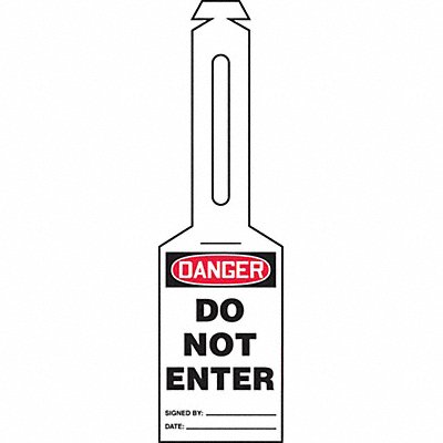 ACCUFORM TAL358 Loop n Strap Danger Tag 5 1/4in H PK25