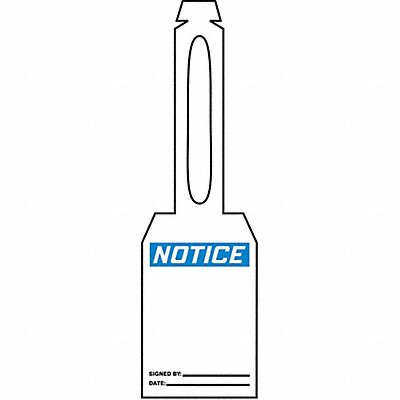 ACCUFORM TAL329 Loop n Strap Notice Tag 5 1/4in H PK25