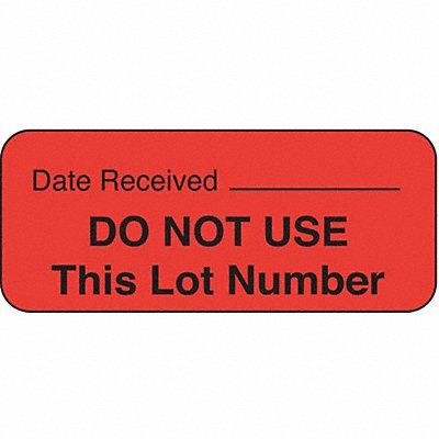 ROLL PRODUCTS 141453 Label 5/8 in x 1 11/16 in Paper PK1000