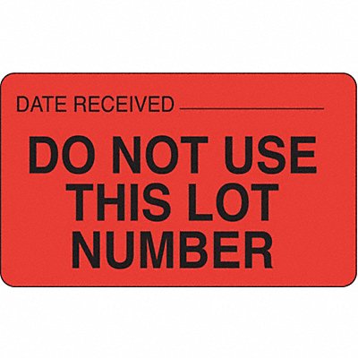 ROLL PRODUCTS 141454 Label 1 1/2 in x 2 1/2 in Paper PK1000