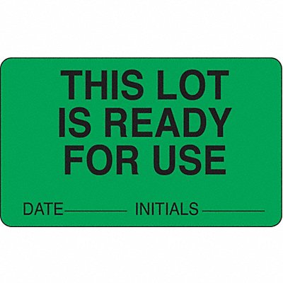 ROLL PRODUCTS 141455 Laboratory Label 2-1/2 in W PK1000