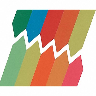 GRAINGER 61917 Sticky Arrows 1/2 x 2-1/4 PK200