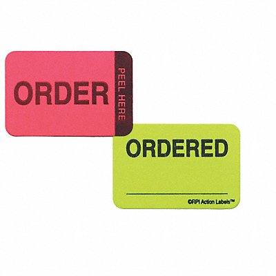 ROLL PRODUCTS 93343 QC Act Label 1-1/2 W PK250