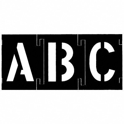 C.H. HANSON 10190 Stencil Set Letters Plastic