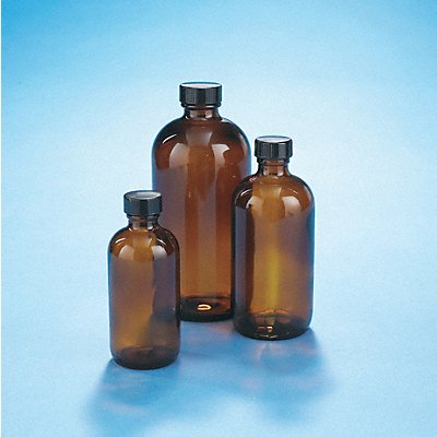 KIMBLE 5123233V25 Bottle 206 mm H Amber 94 mm Dia PK12