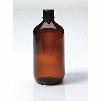 QORPAK GLC02032 Bottle 217 mm H Amber 96 mm Dia PK12