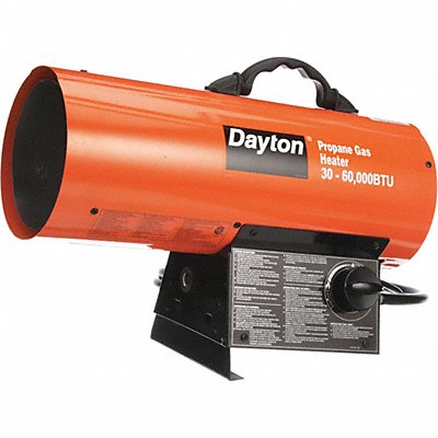 DAYTON 3VE54 Portable Gas Torpedo HeatrLP 300 cfm