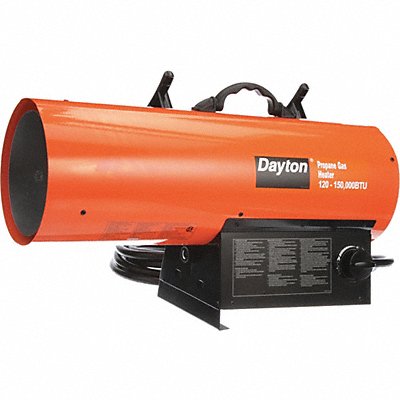 DAYTON 3VE58 Portable Gas Torpedo HeatrLP 435 cfm