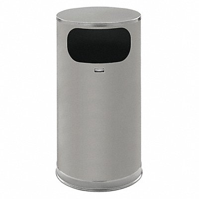 RUBBERMAID COMMERCIAL PRODUCTS FGSO16SSSGL Garbage Can Round 12 gal Silver