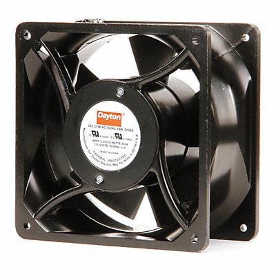 DAYTON 3VU66 Axial Fan Square 6-15/16 H 355/315 CFM