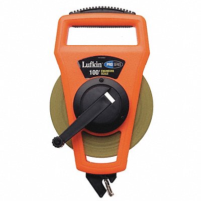 CRESCENT LUFKIN PS1806DN Tape Measure 1/2 Inx100 ft Orange/Black