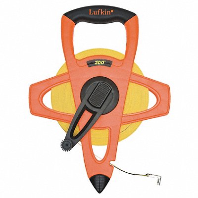 CRESCENT LUFKIN FE200D Tape Measure 1/2 Inx200 ft Orange/Black