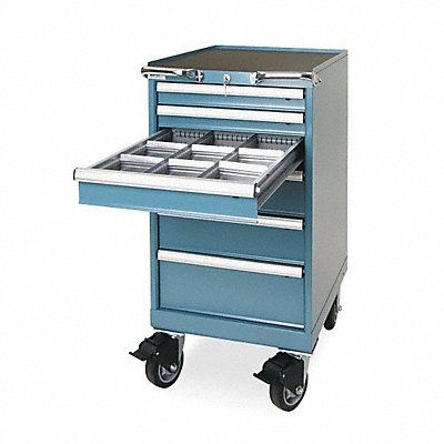 LISTA TBMP7502WWG Modular Drawer Cabinet 41.5 x22.25 x28.5 Blu 6Drwr