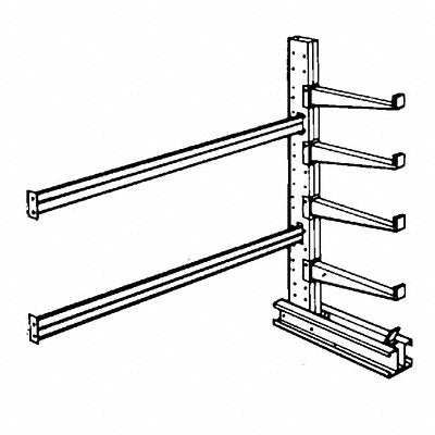 JARKE SC8AJ Cntlvr Rk 40 inx96 inx74 3/4 in Add-On